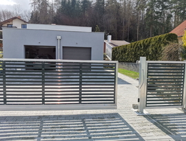 Kliknutím zvětšíte Automatické hliníkové posuvné brány, výrobce FL BRÁNY